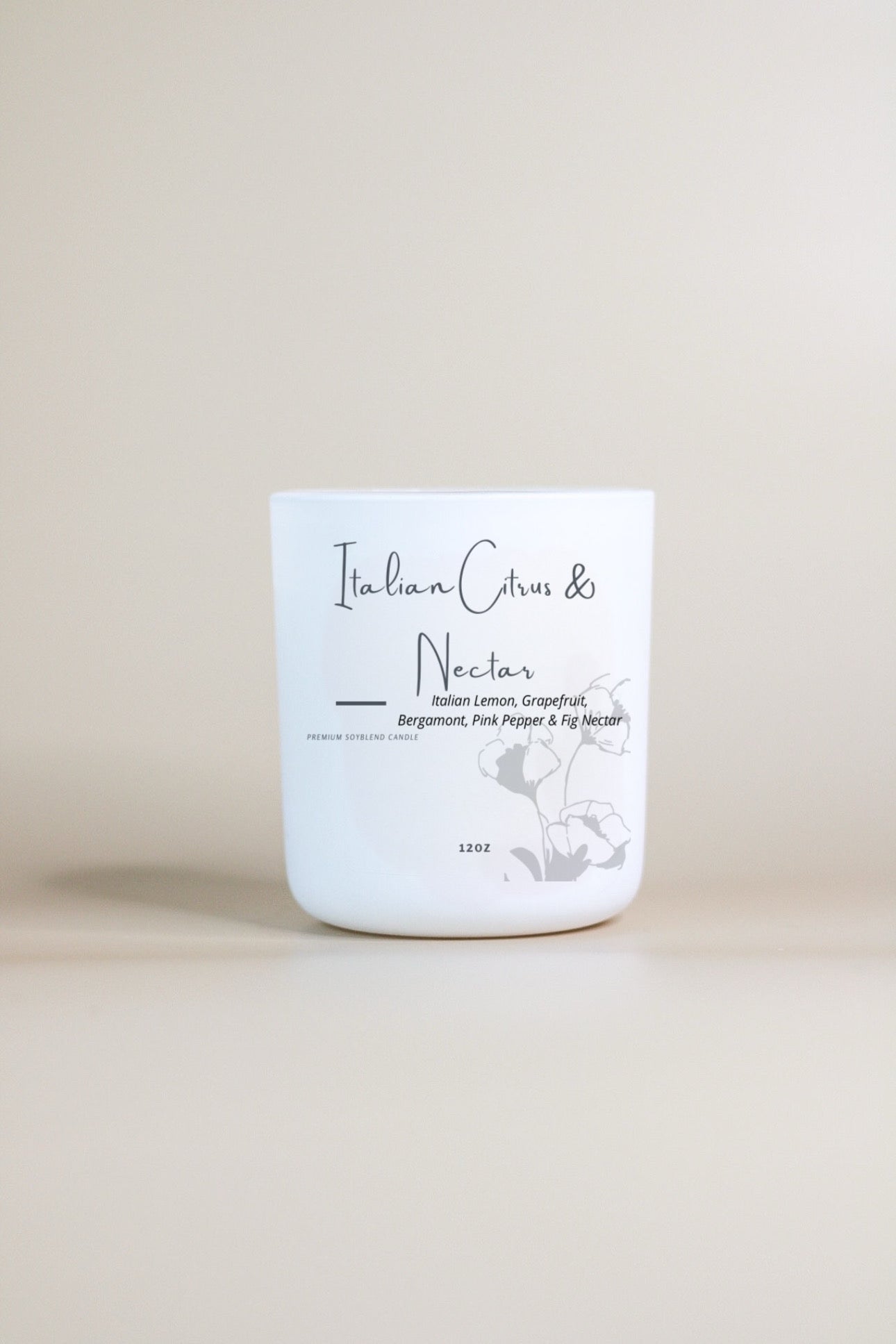 Italian Citrus &  Nectar | Premium Soy Blend Candle
